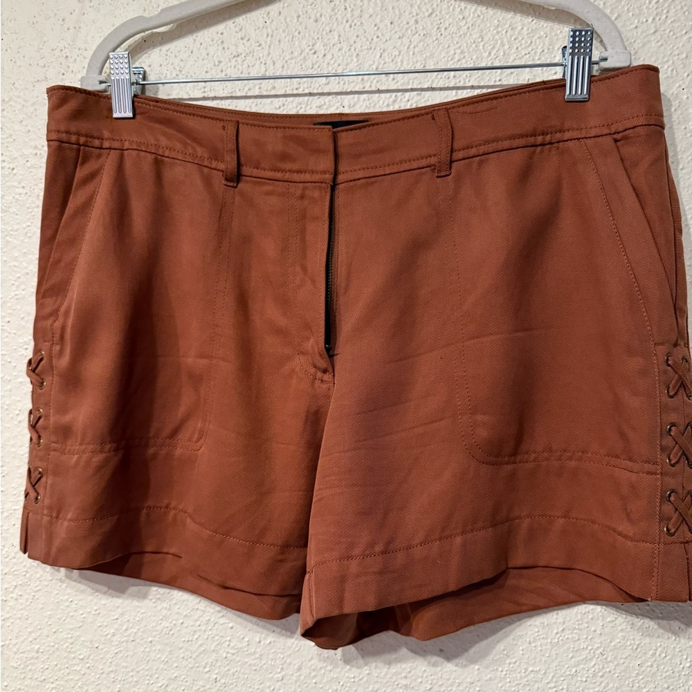 White House Black Market Rust Shorts